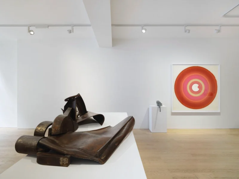 Installation shot from Anthony Caro & James Capper: Heavy Metal, @ Albion Jeune