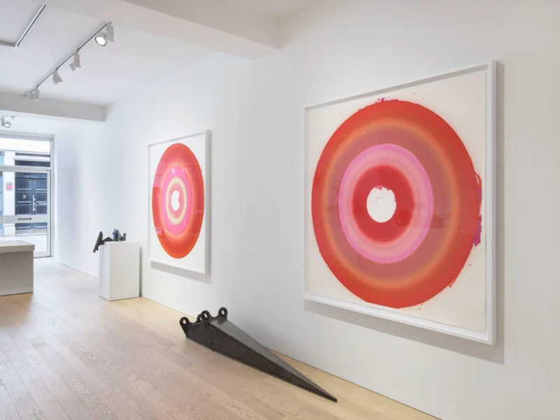 Installation shot from Anthony Caro & James Capper: Heavy Metal, @ Albion Jeune