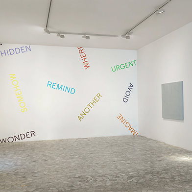 Image from Robert Barry: Another Time, at Alfonso Artiaco