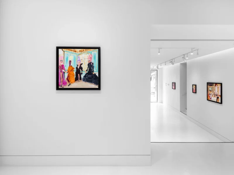 Installation shot from Genieve Figgis: Drama Club, @ Almine Rech