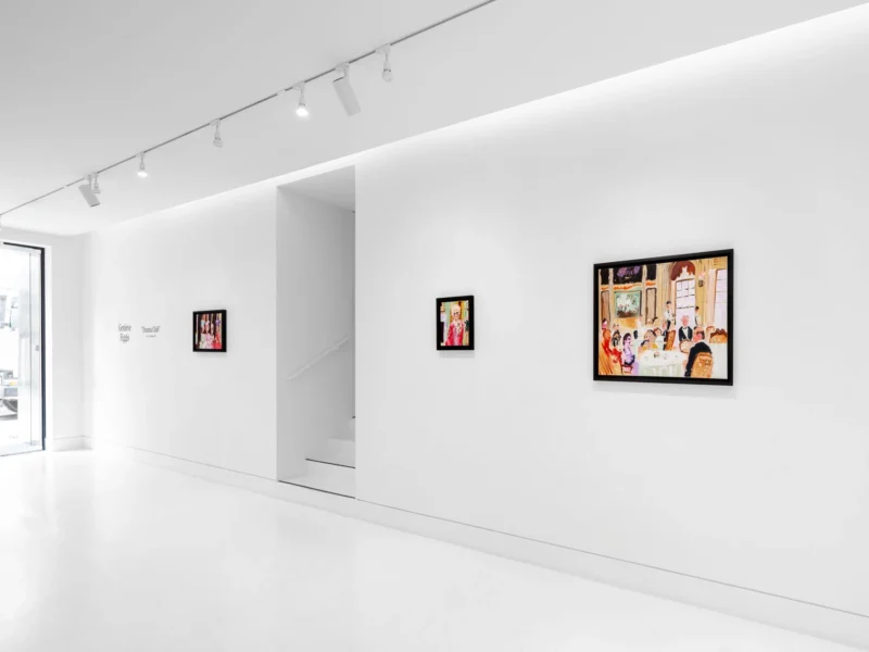 Installation shot from Genieve Figgis: Drama Club, @ Almine Rech
