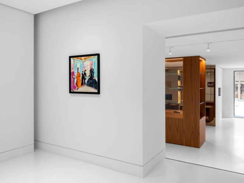 Installation shot from Genieve Figgis: Drama Club, @ Almine Rech