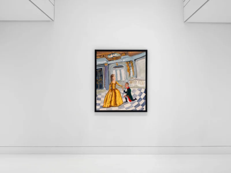 Installation shot from Genieve Figgis: Drama Club, @ Almine Rech