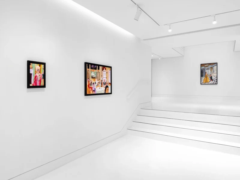 Installation shot from Genieve Figgis: Drama Club, @ Almine Rech