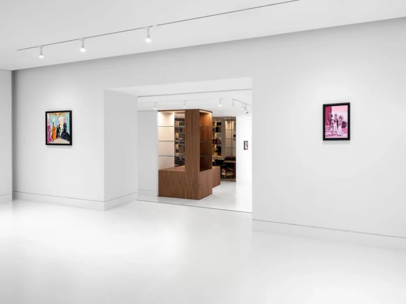 Installation shot from Genieve Figgis: Drama Club, @ Almine Rech