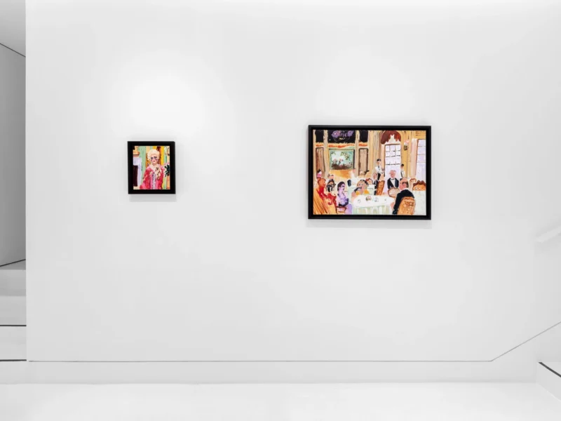 Installation shot from Genieve Figgis: Drama Club, @ Almine Rech