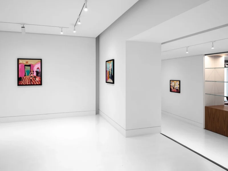 Installation shot from Genieve Figgis: Drama Club, @ Almine Rech