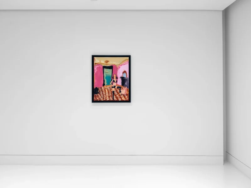 Installation shot from Genieve Figgis: Drama Club, @ Almine Rech