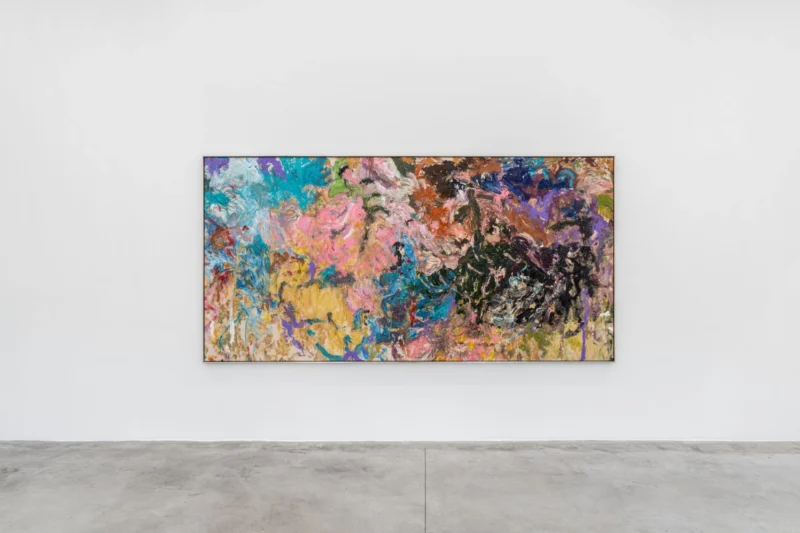 Installation shot from Larry Poons: Kentucky Cols., @ Almine Rech