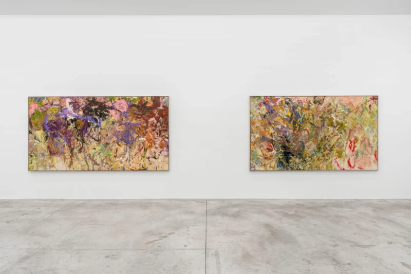 Installation shot from Larry Poons: Kentucky Cols., @ Almine Rech