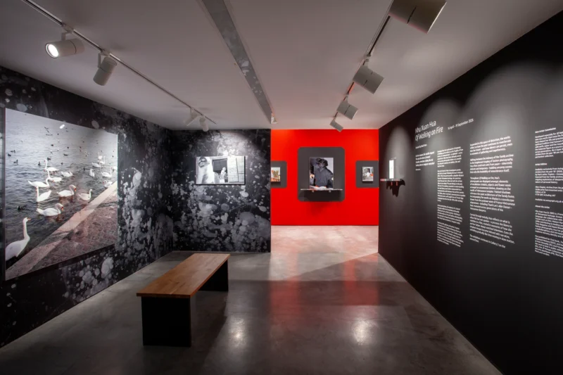 Installation shot from Nhu Xuan Hua: Of Walking on Fire, @ Autograph