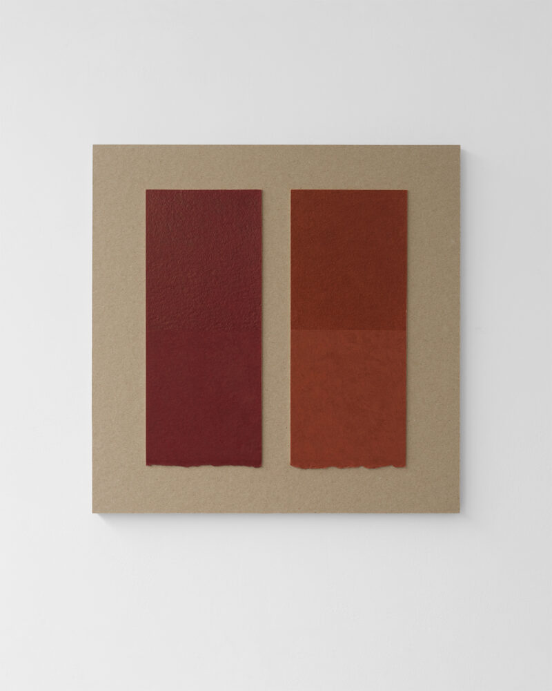 Lucinda Burgess, November Colour Chart No. 3: Deep Red 225, Venetian Red 190, 2026