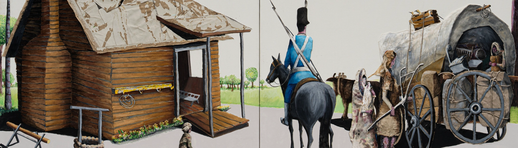 Image for Benny Andrews: Migrants at Michael Rosenfeld Gallery