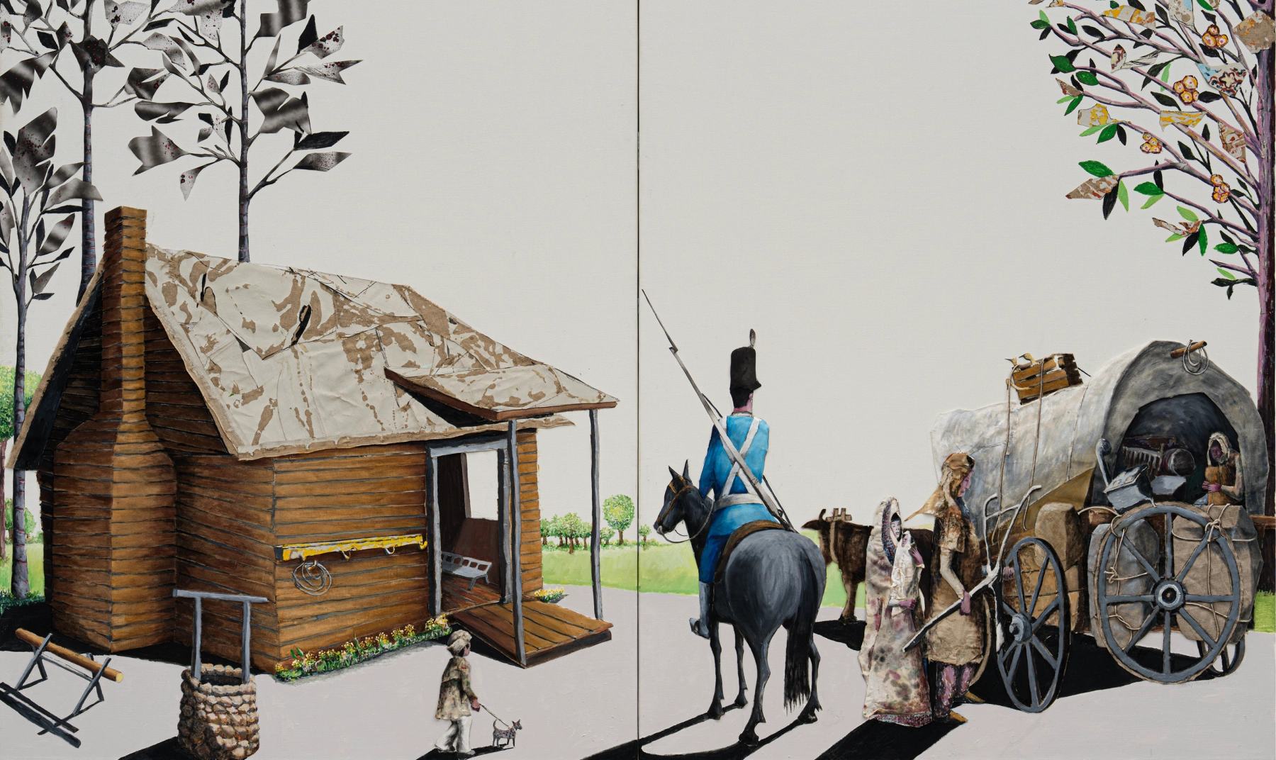 Image for Benny Andrews: Migrants, at Michael Rosenfeld Gallery