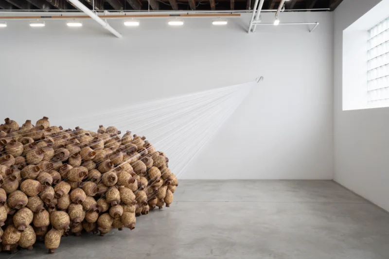 Installation shot from Kat Howard: In place of no, my mouth leaks honey, @ CARVALHO