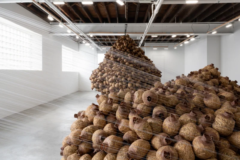 Installation shot from Kat Howard: In place of no, my mouth leaks honey, @ CARVALHO