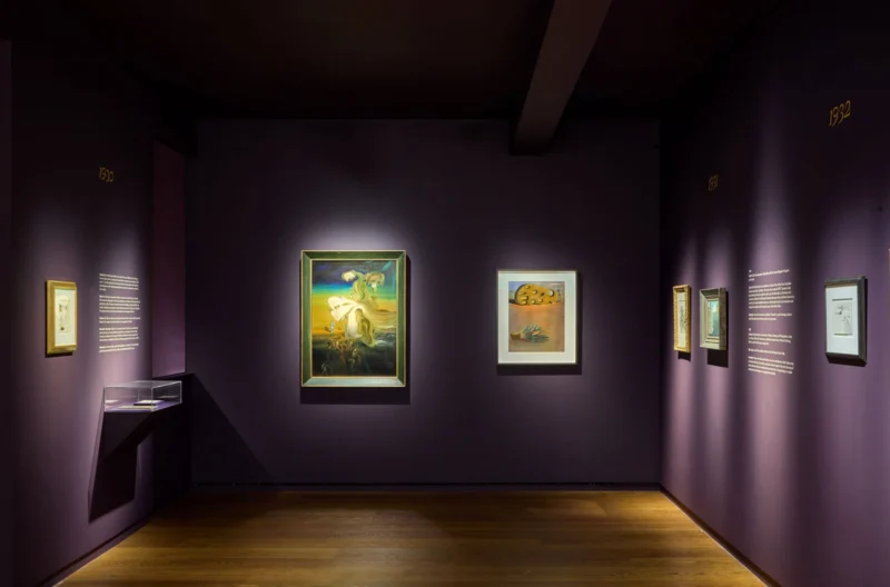 Installation shot from Dalí: The Great Years, 1929-1939, @ Di Donna