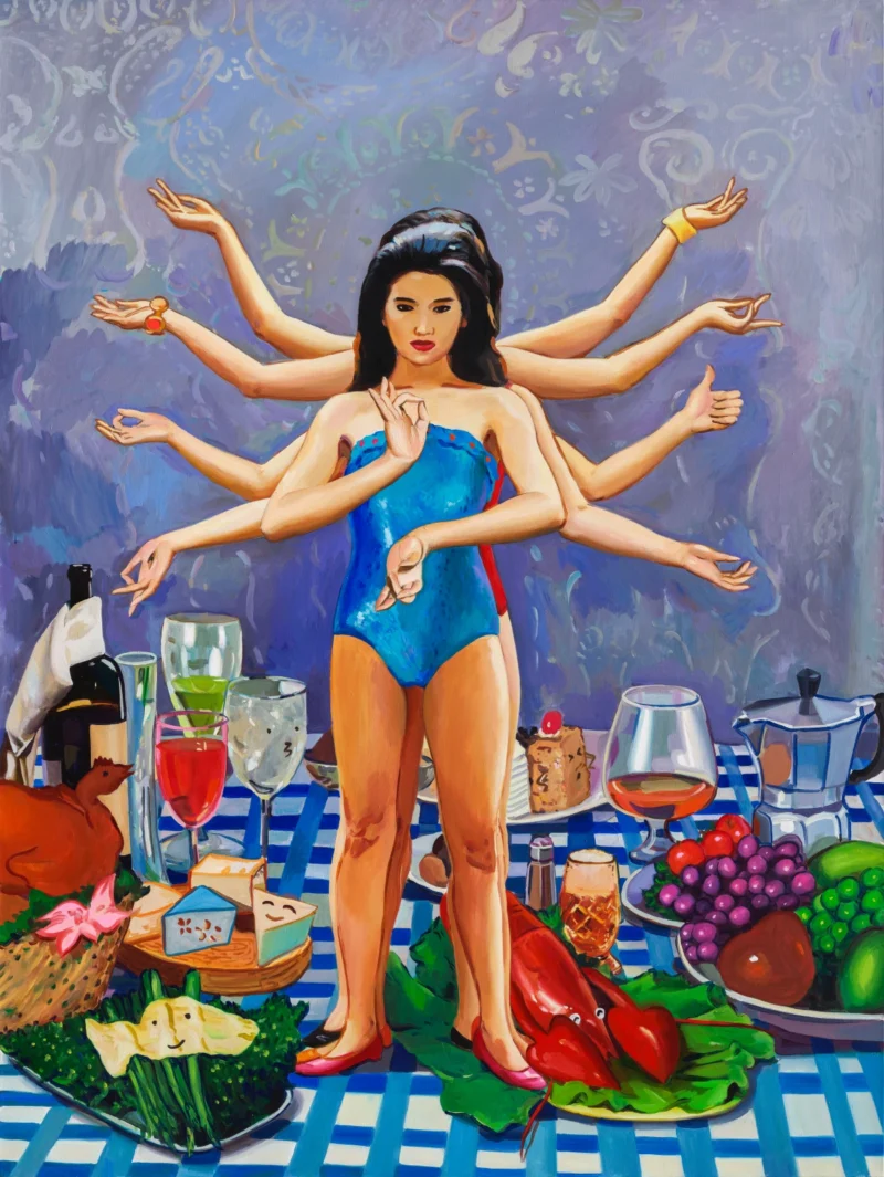 Ding HongDan, The butterfly flew to the table, 2023