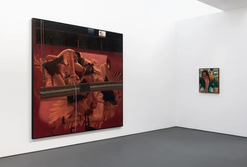 Installation shot from Celeste Rapone: Hyperarousal, @ Esther Schipper