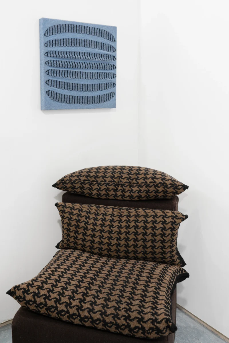 Installation shot from Annie Shead: 9,983 Rows, @ FreddieFoulkes Gallery