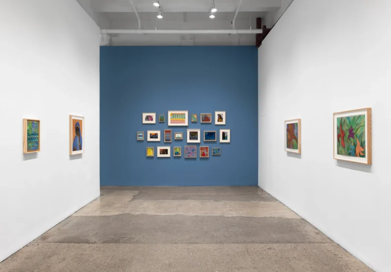 Installation shot from Ficre Ghebreyesus: Color is Supreme, @ Galerie Lelong