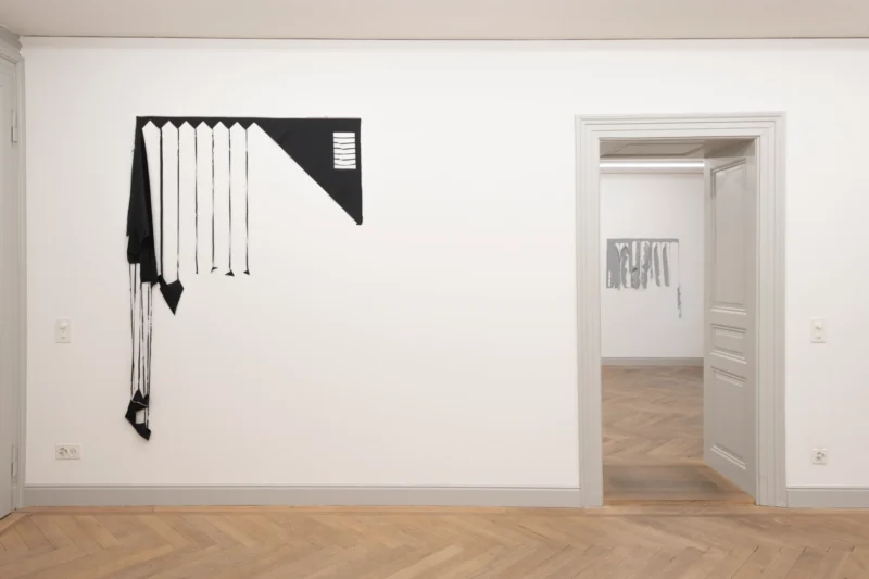 Installation shot from Marion Baruch: Quel che rimane del cielo, @ Galerie Peter Kilchmann