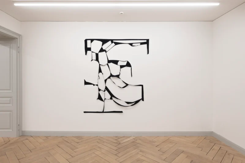 Installation shot from Marion Baruch: Quel che rimane del cielo, @ Galerie Peter Kilchmann