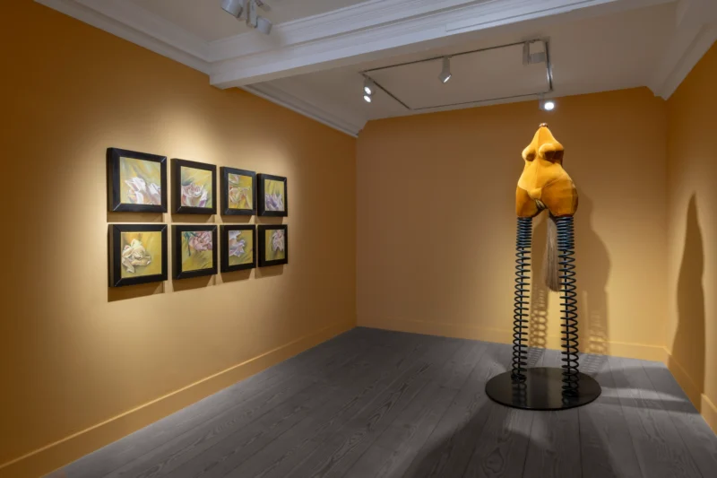 Installation shot from Kalliopi Lemos: A Tide of Roses, @ Gazelli Art House