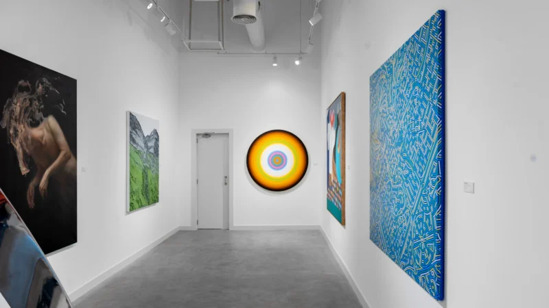 Installation shot from All at Once, @ JD Malat Gallery