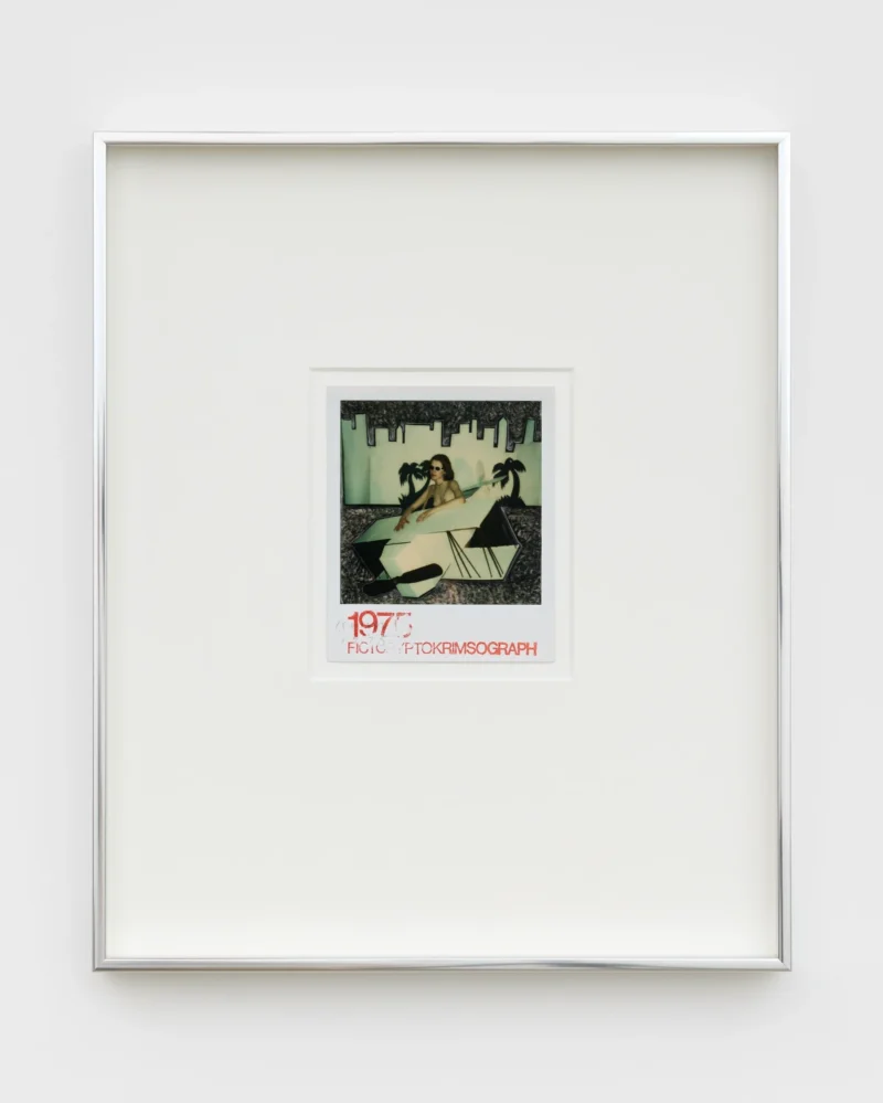 Les Krims, White Bi-Plane Tropical Cityscape Nude (from series: “Nudes As Airplanes”), 1974