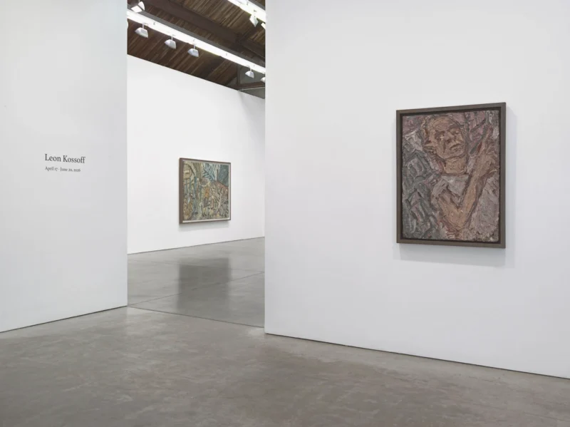 Installation shot from Leon Kossoff, @ Luhring Augustine