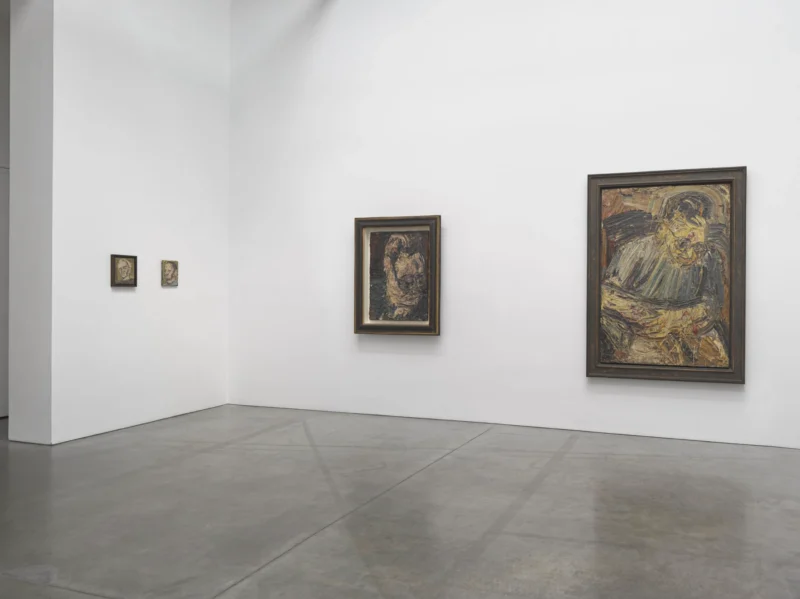 Installation shot from Leon Kossoff, @ Luhring Augustine