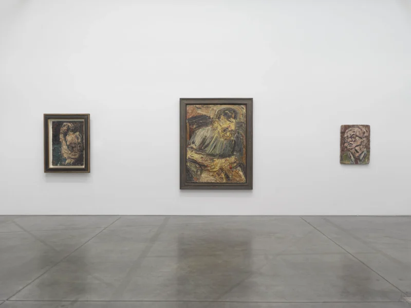 Installation shot from Leon Kossoff, @ Luhring Augustine