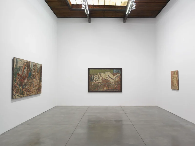 Installation shot from Leon Kossoff, @ Luhring Augustine