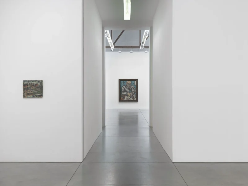 Installation shot from Leon Kossoff, @ Luhring Augustine