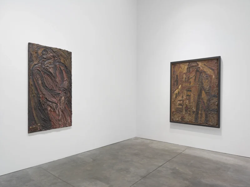 Installation shot from Leon Kossoff, @ Luhring Augustine