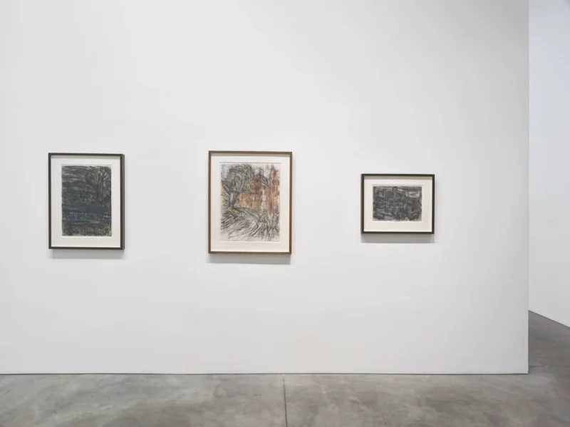 Installation shot from Leon Kossoff, @ Luhring Augustine