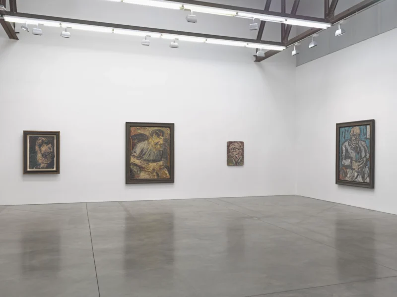 Installation shot from Leon Kossoff, @ Luhring Augustine