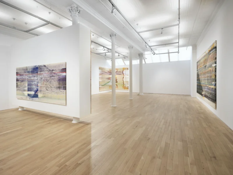 Installation shot from Emily Kraus: In Relation, @ Luhring Augustine
