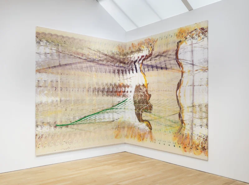 Installation shot from Emily Kraus: In Relation, @ Luhring Augustine