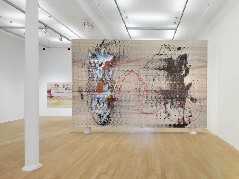 Installation shot from Emily Kraus: In Relation, @ Luhring Augustine