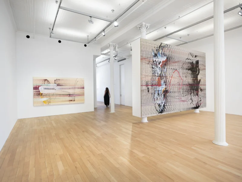Installation shot from Emily Kraus: In Relation, @ Luhring Augustine