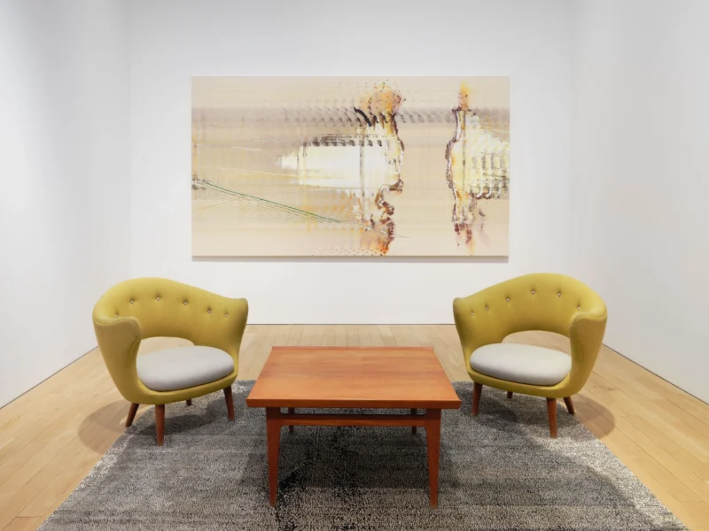 Installation shot from Emily Kraus: In Relation, @ Luhring Augustine