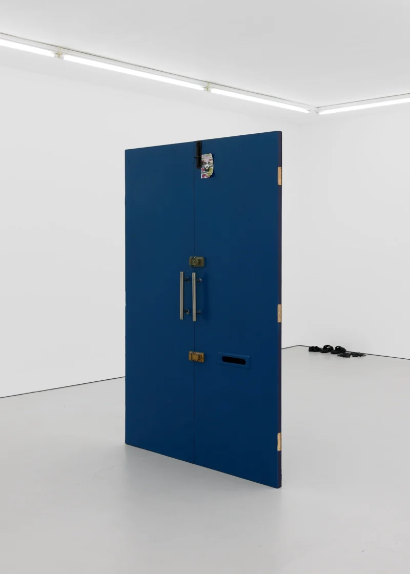 Installation shot from Fiona Connor: I haven’t arrived yet, Closed Down Clubs, @ Maureen Paley