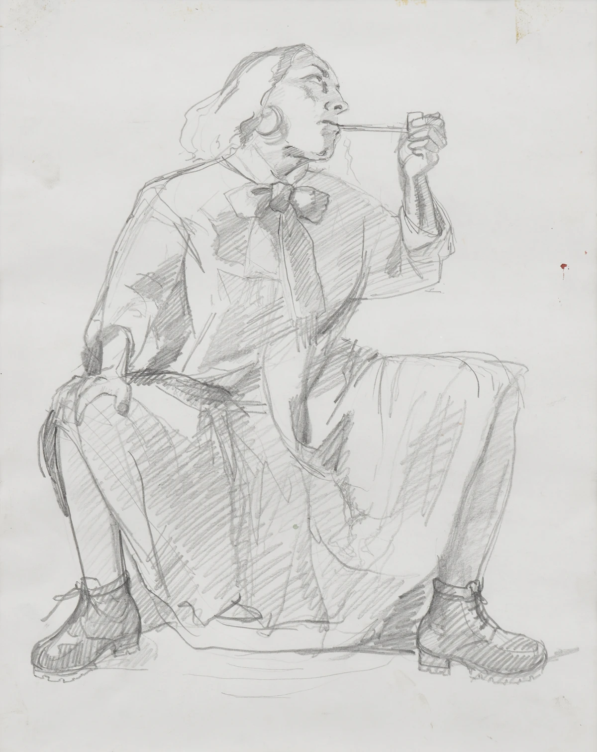 Paula Rego, Study for the Artist in her Studio, 1993
