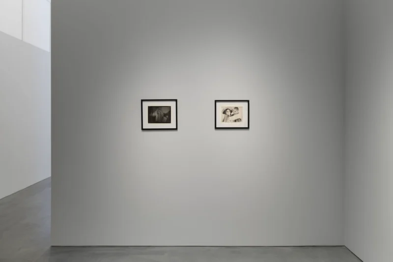 Installation shot from Instant Theatre: Rachel Rosenthal and King Moody, @ Roberts Projects