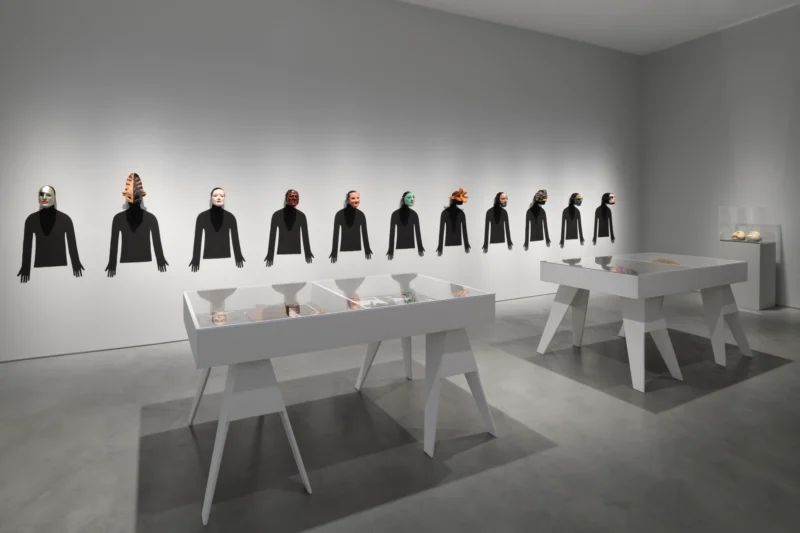 Installation shot from Instant Theatre: Rachel Rosenthal and King Moody, @ Roberts Projects