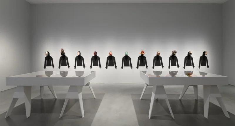 Installation shot from Instant Theatre: Rachel Rosenthal and King Moody, @ Roberts Projects