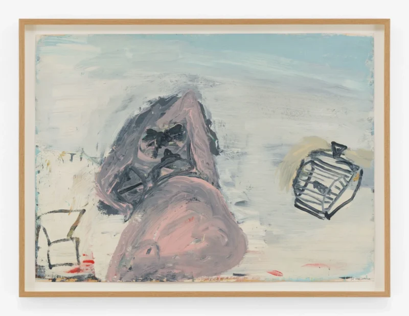 Roy Oxlade, Rose Lying Down, Arms up, with Electric Fire, 1988