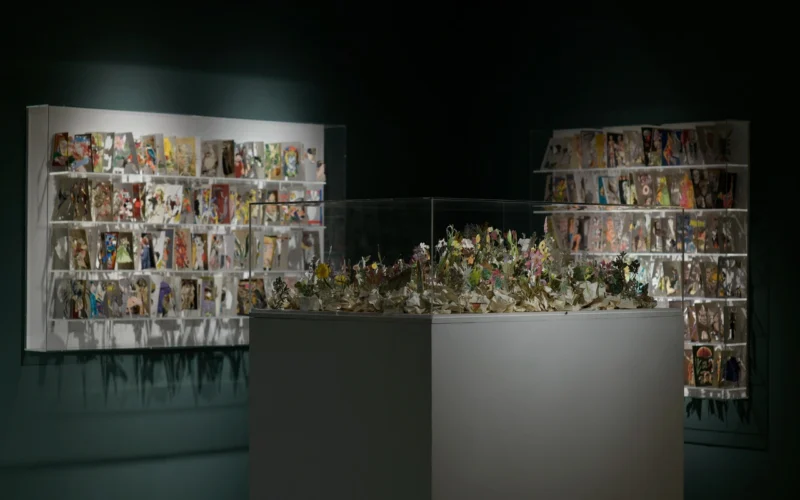 Installation shot from Jack Milroy: Bibliophilia, @ Shapero Modern